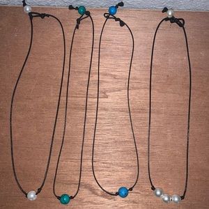 “VSCO” girl pearl necklaces!